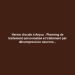 Hernie discale à Anjou : Planning de traitement personnalisé et traitement par décompression neurovertébrale 3 Hernie discale à Anjou : Planning de traitement personnalisé et traitement par décompression neurovertébrale