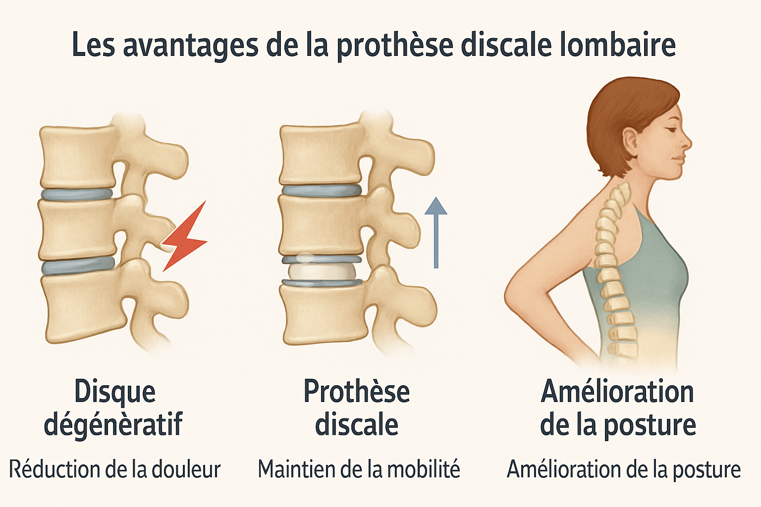 découvrez la prothèse discale lombaire à saguenay, une alternative innovante à la fusion rigide pour soulager les douleurs lombaires et retrouver mobilité et confort.