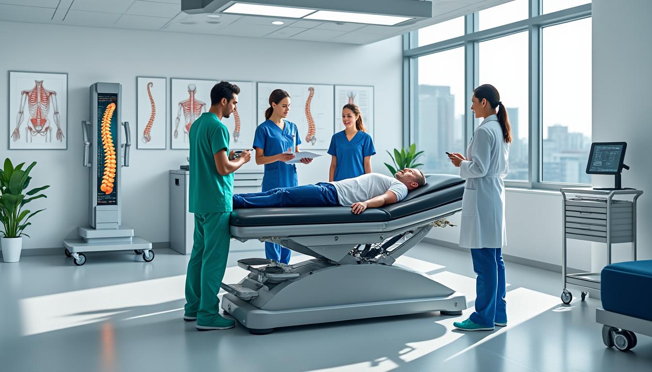 découvrez l'évaluation et les options de traitement par décompression neurovertébrale pour la hernie discale à gouin, visant à soulager la douleur et améliorer la mobilité.