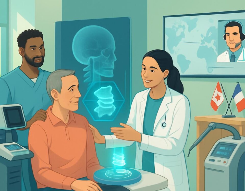 découvrez comment la prothèse discale cervicale à québec permet d'éviter la rigidité après chirurgie et améliore la mobilité du cou.